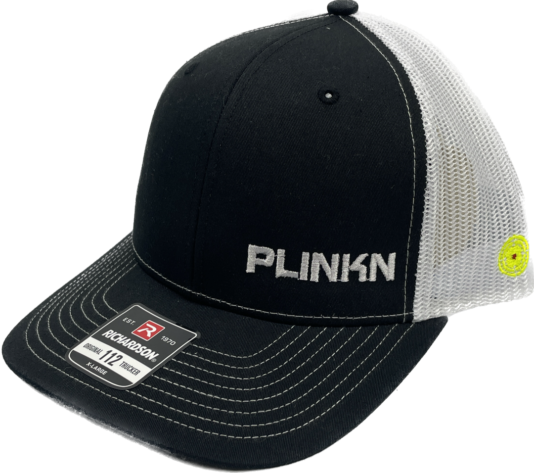 Plinkn Hat - Trucker Style Black/White