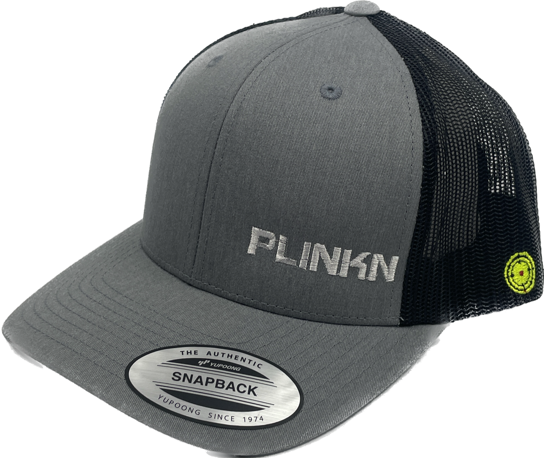 Plinkn Hat - Trucker Style Grey/Black