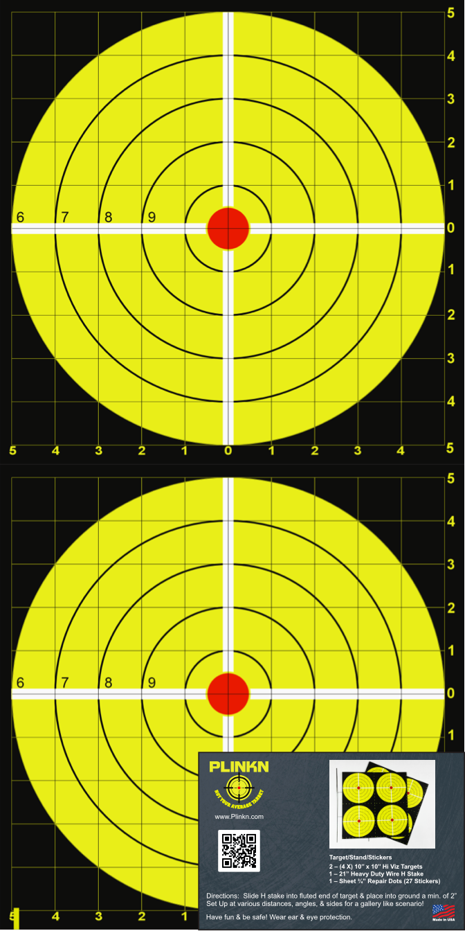 21" LARGE 4x4 TARGET (2) PER PACK