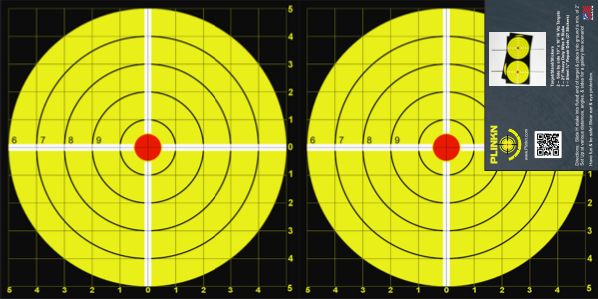 10.5" SIDE BY SIDE TARGET (2) PER PK