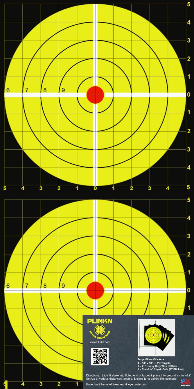 10.5" SINGLE TARGET (4) PER PK